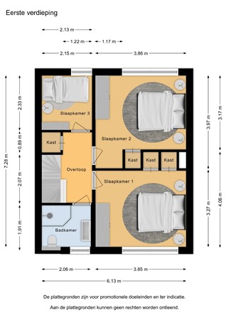 Floorplan - Reesstraat 14, 4921 TK Made